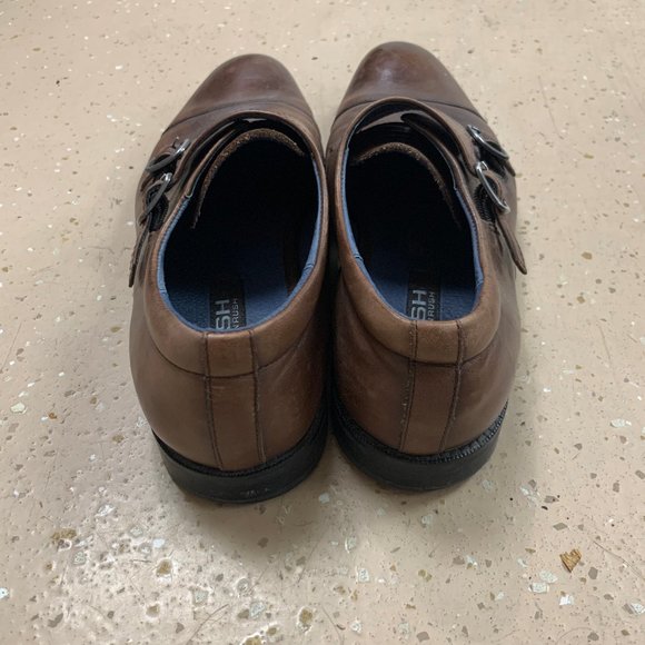 MENS Rush Gordon Rush Brown Leather Loafers - Picture 7 of 7